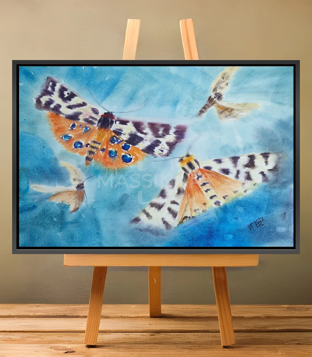 Le Ballet des Papillons de Nuit - signé par l'artiste Iryna.